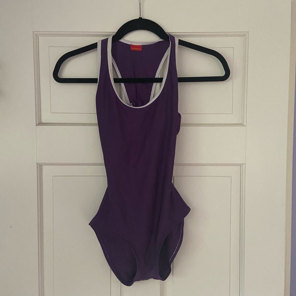 Yumiko Plum Leotard (The Alex)